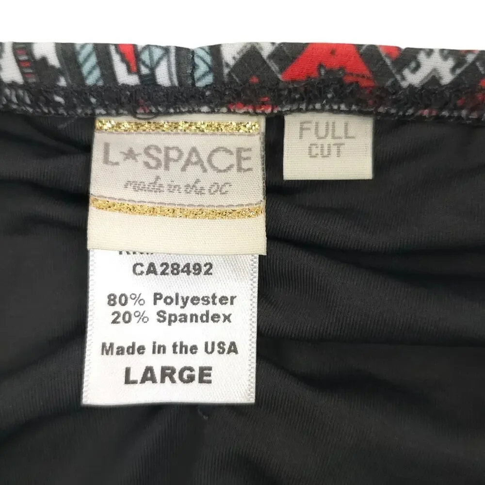 L*Space Full Coverage Bikini Bottom Reversible Grey
